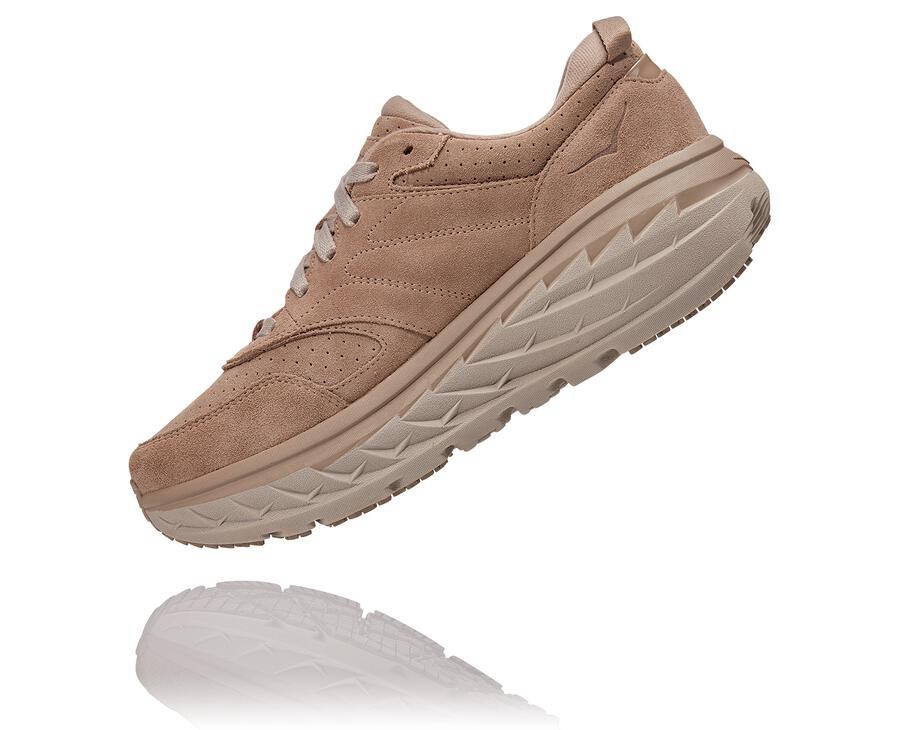 Hoka One One Loopschoenen Dames - Bondi L Suede - Grijs - MX9480217